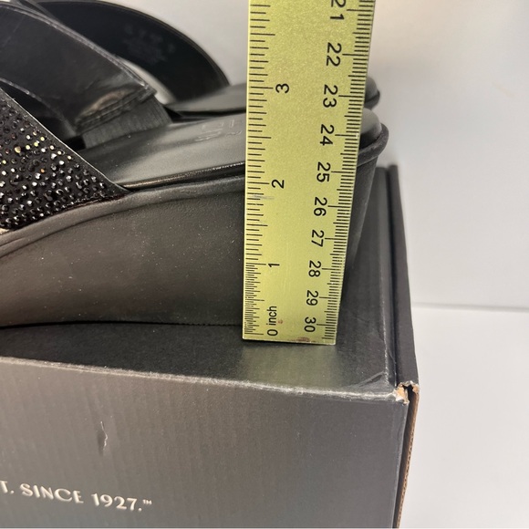 Sz 11M Dressy Black Slip-on Naturalizer Rowena 2 Slide Sandal Black Embellished - Picture 5 of 7